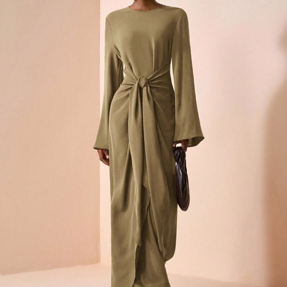 Multicolor Elegant Women's Long Versatile Casual Summer Dress